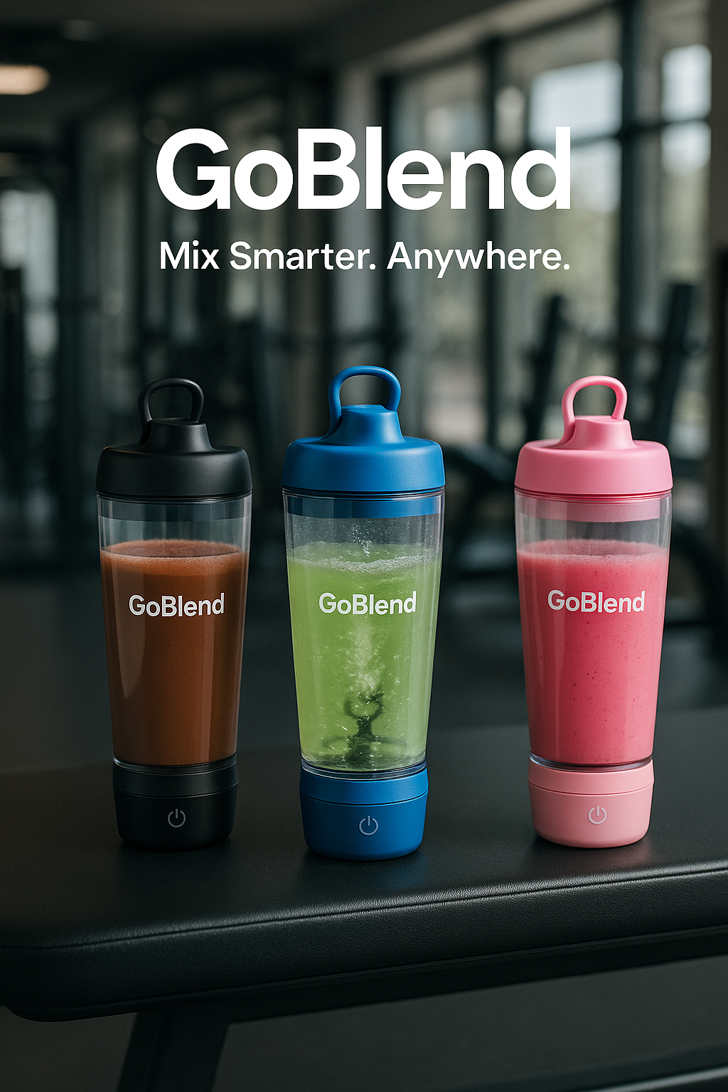 GoBlend USB-C Electric Shaker Bottle